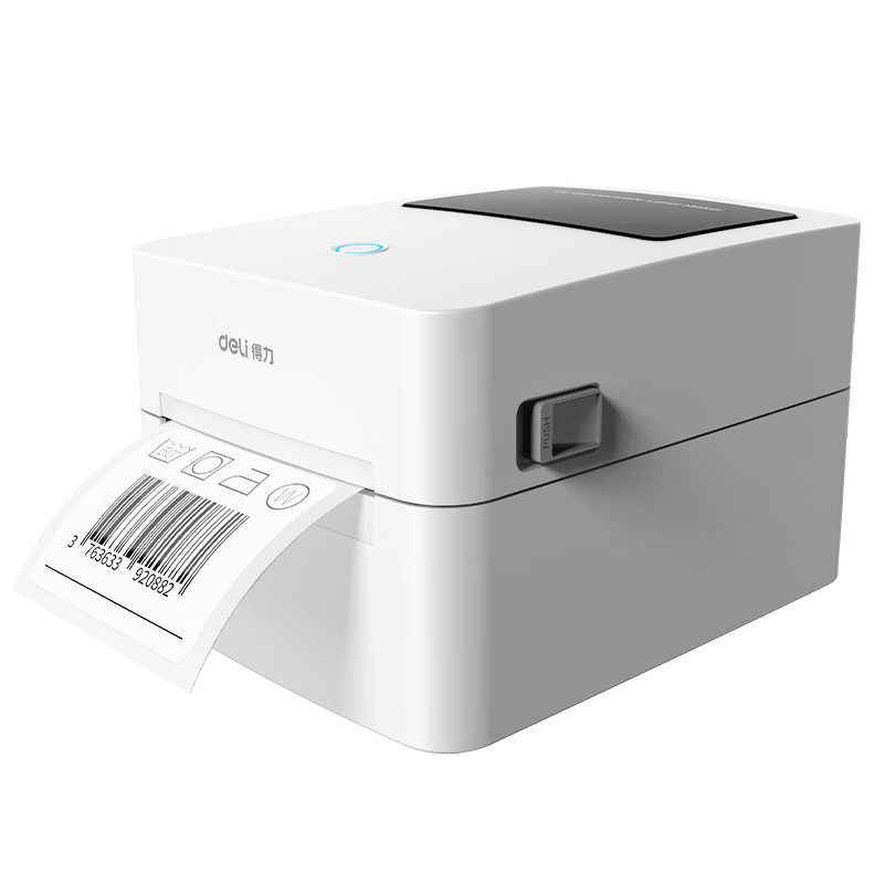 ������deli��DL-720W������ǩ��ӡ�� ��ݲִ������浥�̶��ʲ� 80mm���ð칫�򵥲��ɽ������ӡ�� �ֻ�������