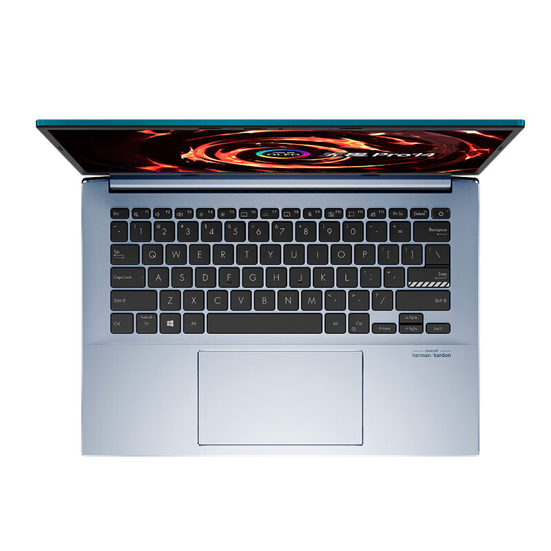 华硕无畏Pro14 锐龙版 2.8K OLED轻薄笔记本电脑(R7-5800H 16G 512G 100%DCI-P3 高色域600尼特90Hz护眼屏)蓝