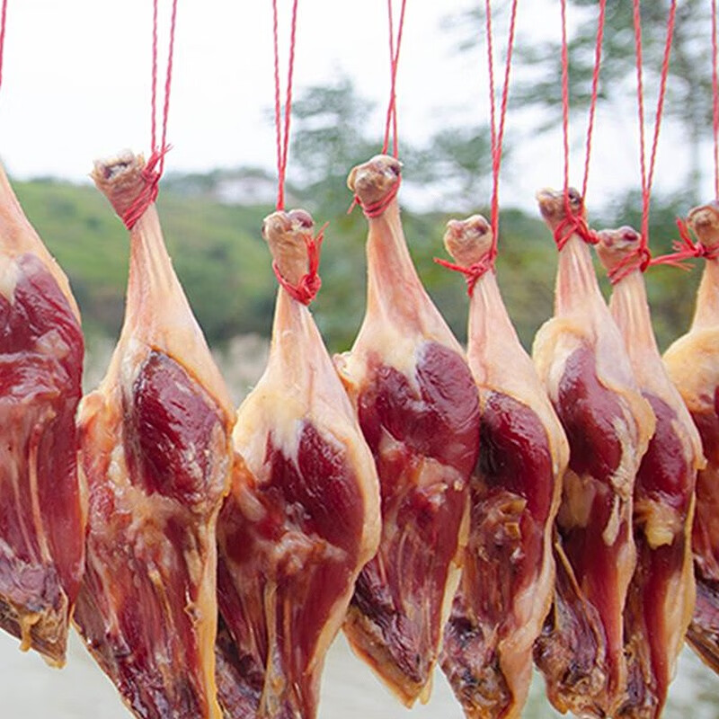 童肴[界首馆]整只咸鸭风干腊板鸭农家手工腌制腊肉味安徽特产 鸭腿180克*2只（发3只）