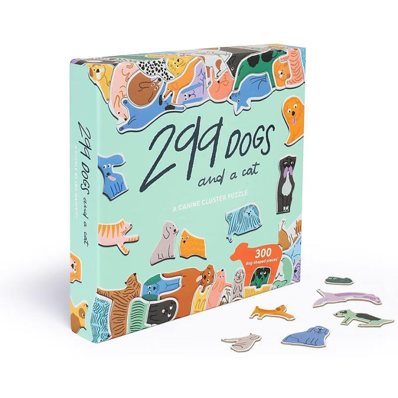 现货 299只狗和一只猫拼图 299 Dogs (and a Cat) 300 Piece P...