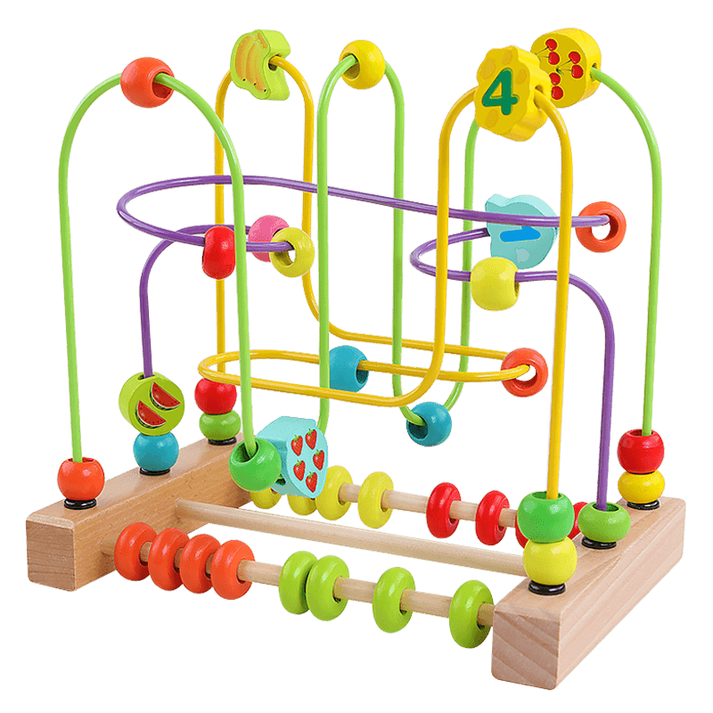儿童串珠/绕珠玩具:QZMTOY品牌数字水果大号宝宝木质制串珠玩具1-3岁价格历史走势与销量分析