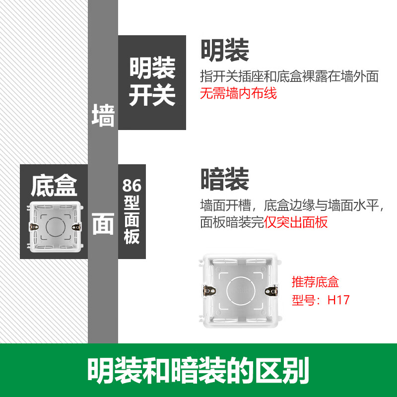 公牛(BULL) 开关插座 G07系列 三开单控开关 86型面板G07K311C 白色 暗装