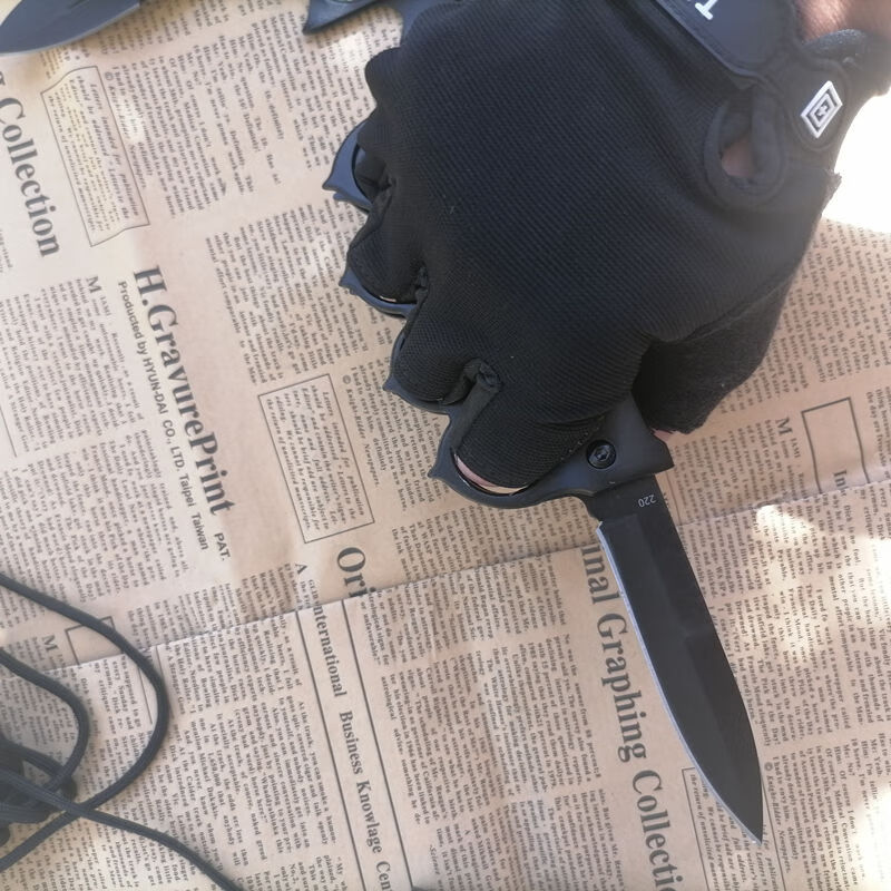 素界 指虎刀拳套折刀折叠刀四指指虎自卫防身用品户外刀具随身小刀