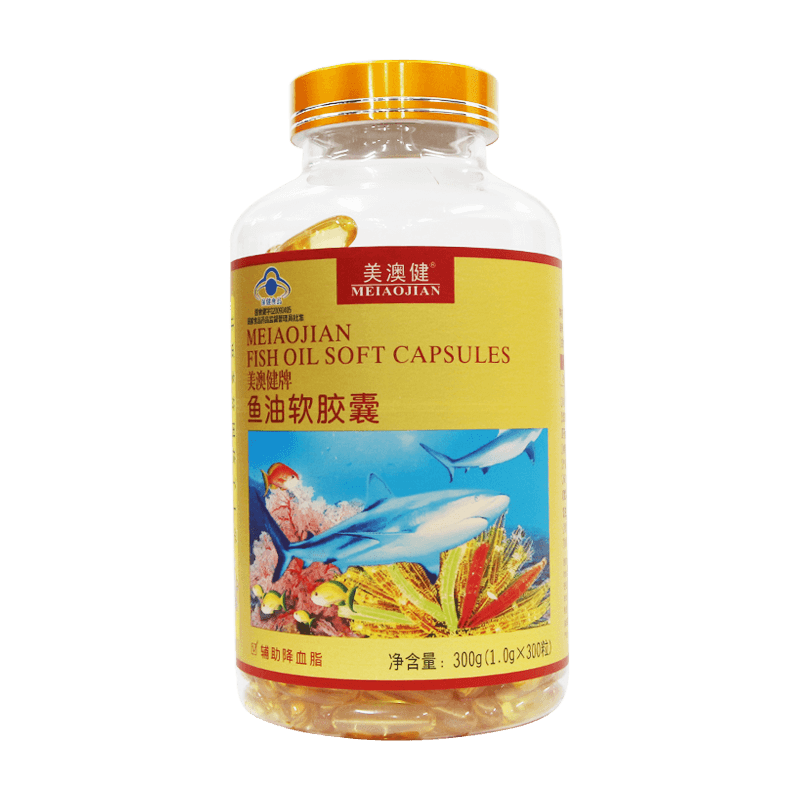 美澳健 鱼油软胶囊 1g*300粒  300粒*1瓶