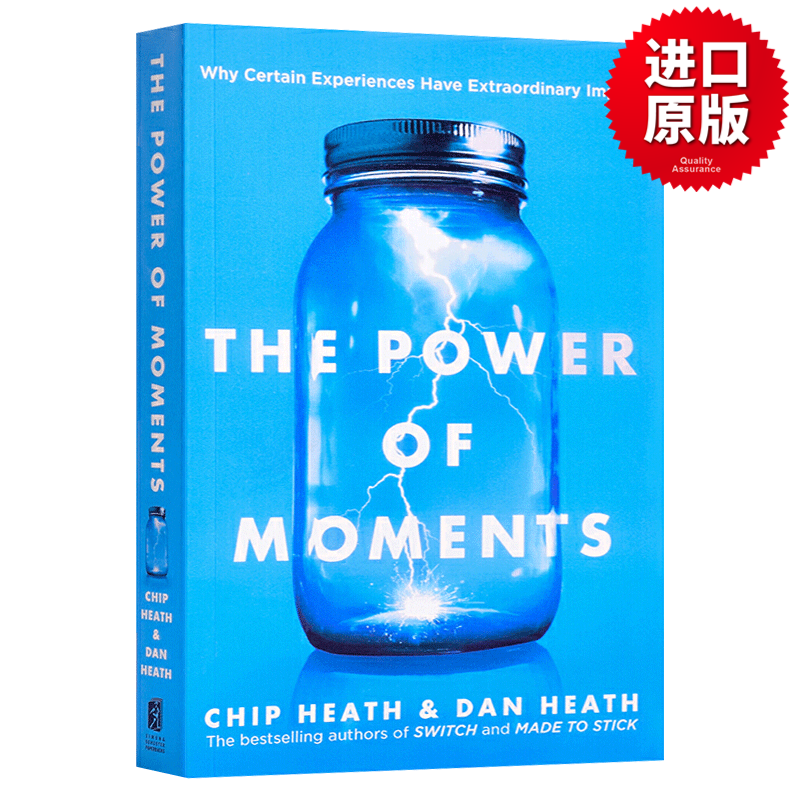 瞬间的力量 The Power of Moments 美版 让创意更有黏性作者新书 Chip Heath 英文原版成功励志读物 进口原版英语书籍