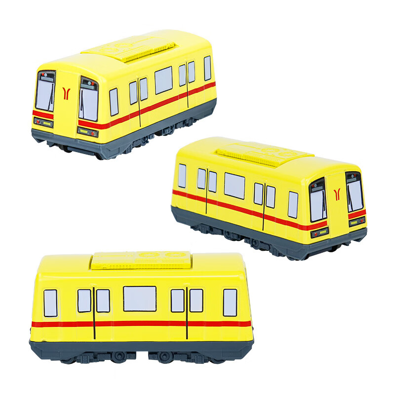 bmoi广州地铁迷你q版模型列车儿童男孩玩具1/2/3/4/7/13/21号线线路车