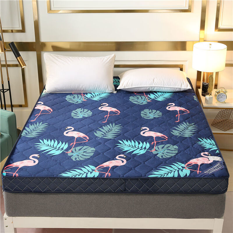 加厚床垫软垫1.5米1.8x2米床褥子铺底房床垫子单双人宿舍垫被 法兰蓝鸟-厚10厘米 1.5*2.0米