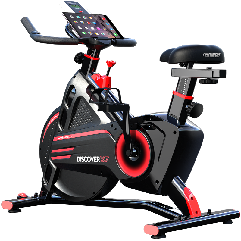 HARISON美国汉臣【支持HUAWEI HiLink】智能动感单车 家用健身车磁控室内自行车 运动健身器材X7TECH