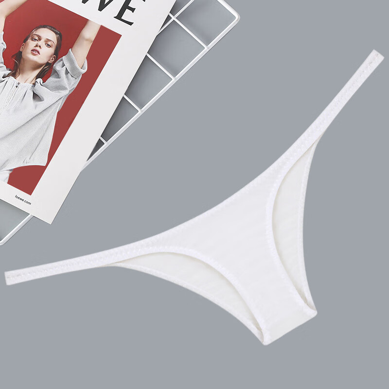 密龄细带高开叉半包臀内裤女性感低腰t字裤女性感纯色比基尼三角裤t裤