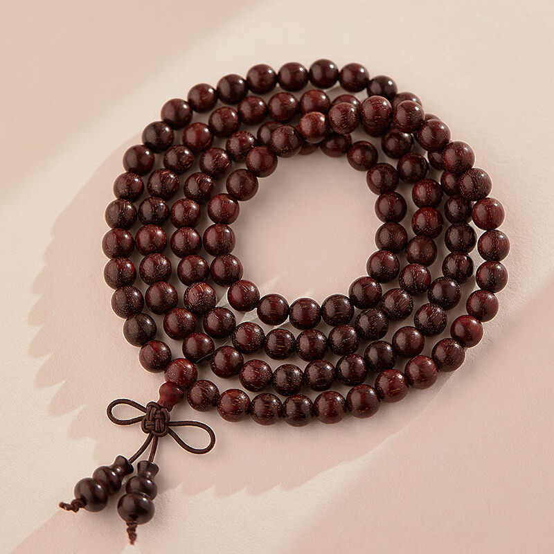 璀福银楼小叶紫檀满天星手串108颗佛珠男女手链老料木檀香念珠 小叶