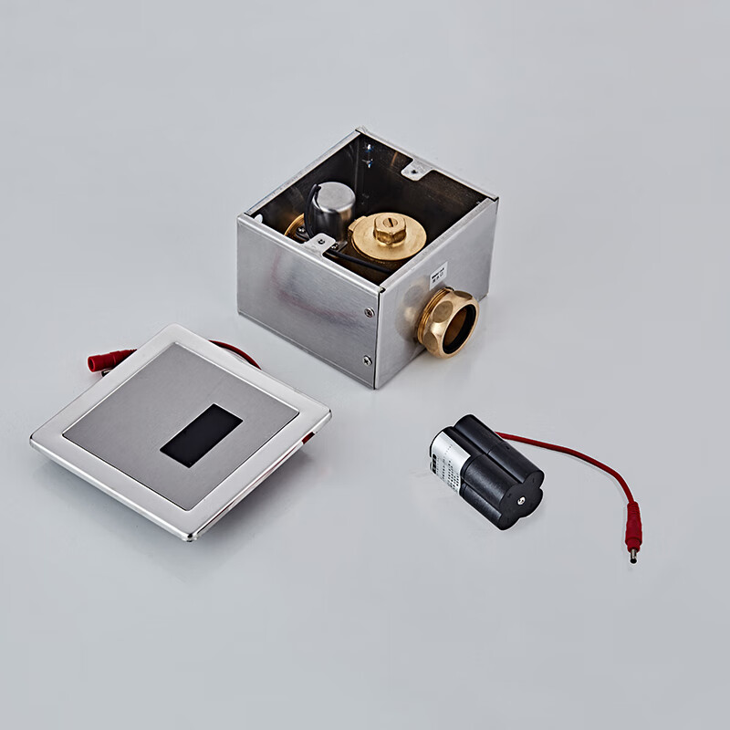 ouxiang)全自动明装大便感应器暗装蹲便器冲水阀厕所感应冲洗阀厕所