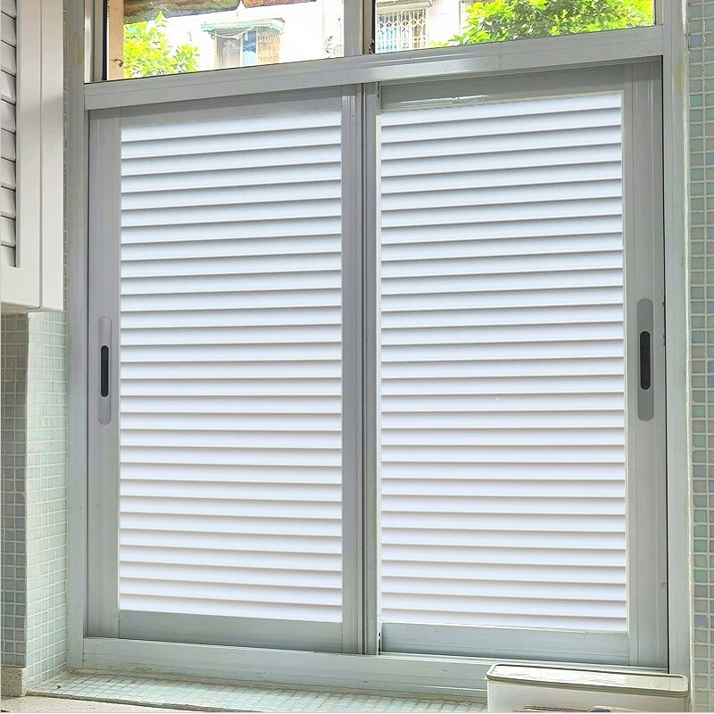 皇昇免胶磨砂玻璃贴膜办公室窗户卫生间防窥不透人玻璃贴纸透光不透明 加厚免胶【黑花藤】防窥隐私好 5米长*90厘米宽【送贴膜工具】