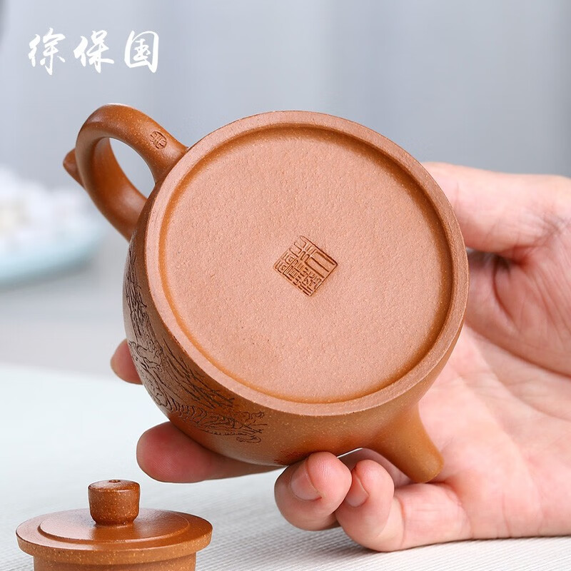 徐保国 宜兴紫砂壶泡茶壶朱丽萍老师纯全手工紫砂茶壶原矿老段泥井栏