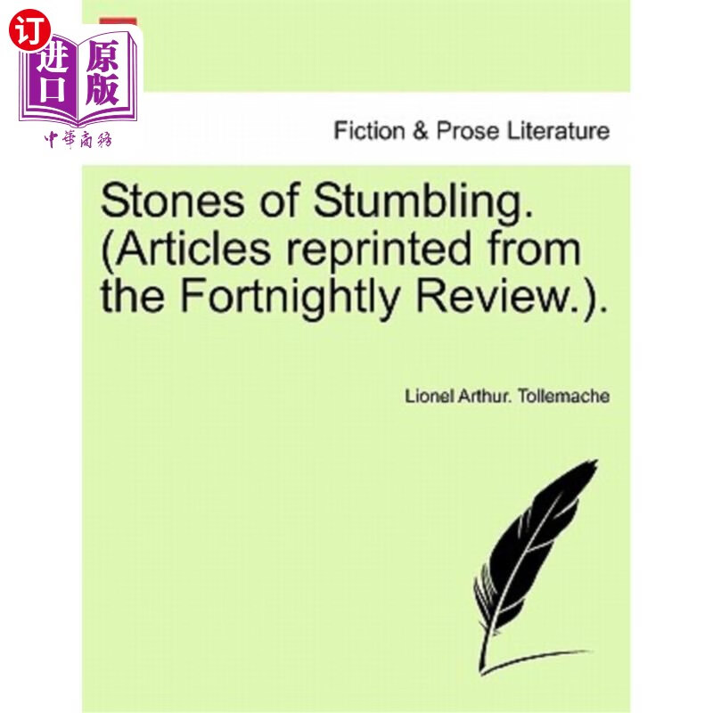 海外直订stones of stumbling.