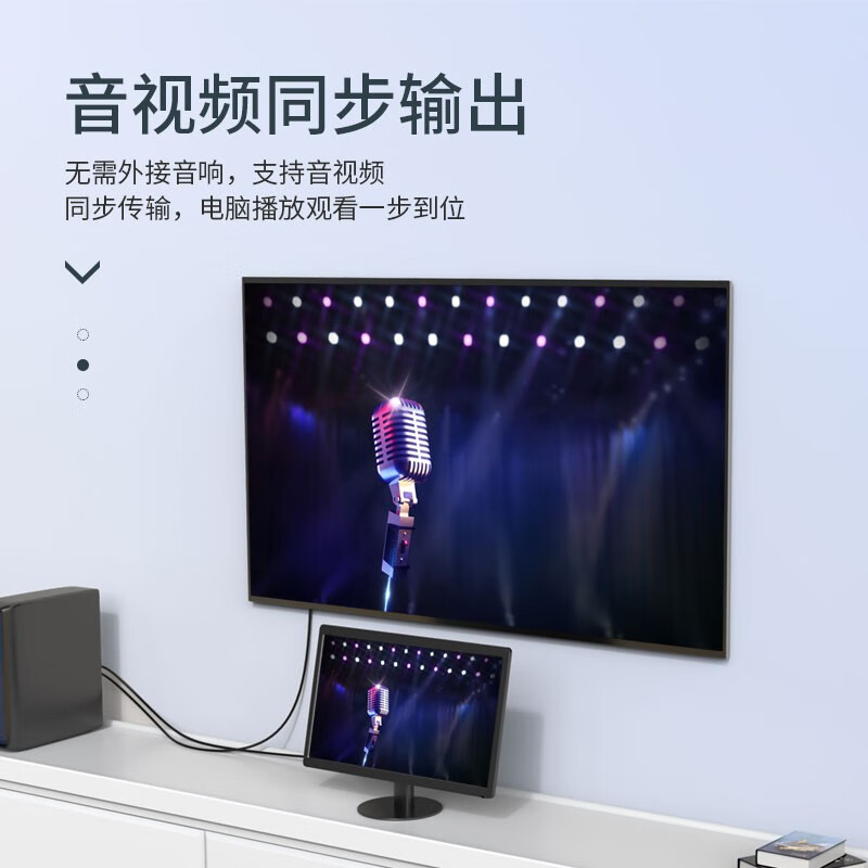 胜为（shengwei）DP转HDMI转接头 4K高清公对母接口displayport电脑笔记本电视投影仪视频连接线WMN24002