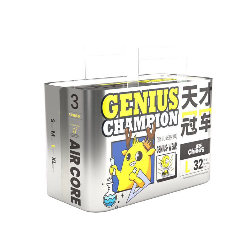 雀氏（Chiaus）天才冠军纸尿裤32片【L】