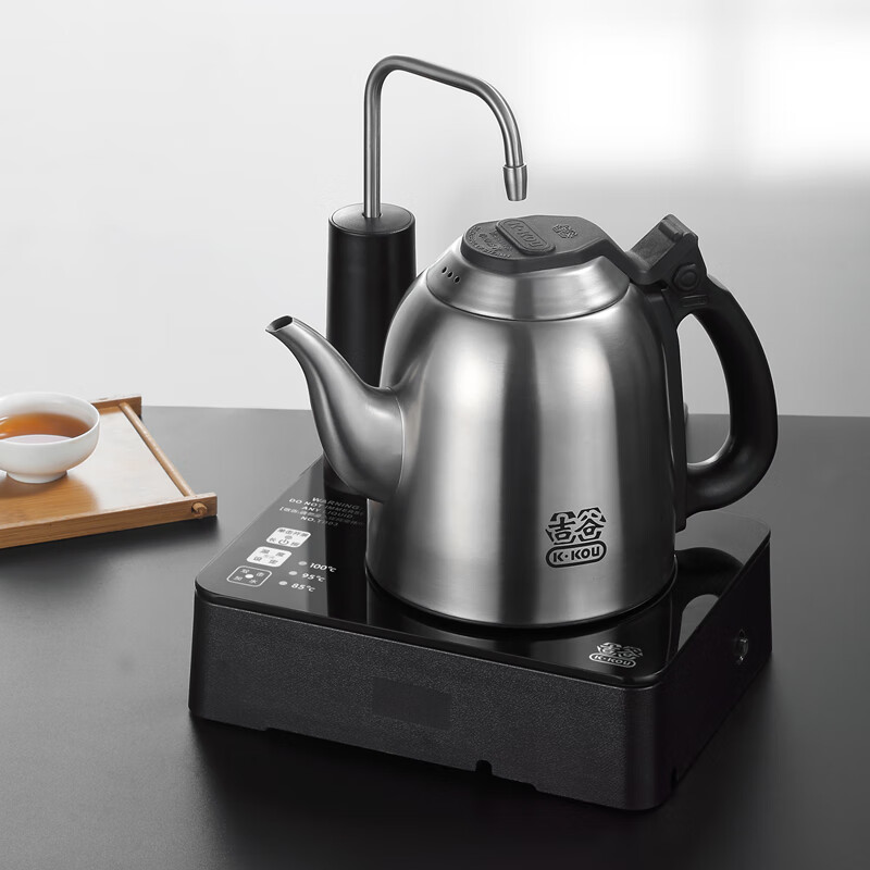 电热水壶功夫茶吉谷控温恒温烧水半自动茶具上水量怎么设定？
