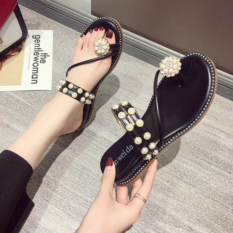 【网红两穿】凉拖鞋女 2020年夏季新款潮鞋时尚百搭超火厚底人字拖外