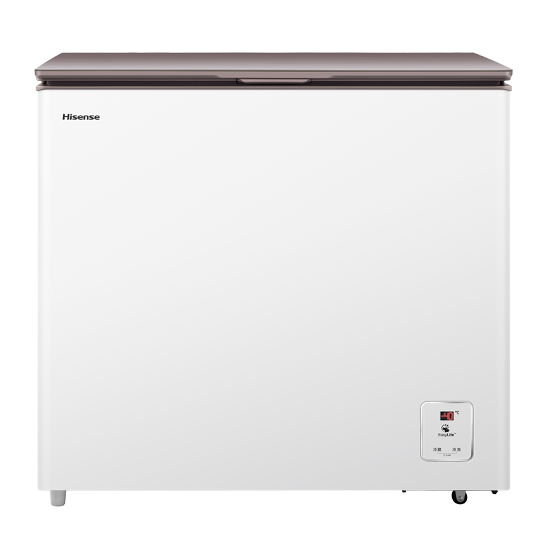 海信（Hisense）205升小型家用冰柜 低温减霜电脑控温冷藏冷冻冷柜 钢化玻璃小冰箱BD/BC-205ZNGUT