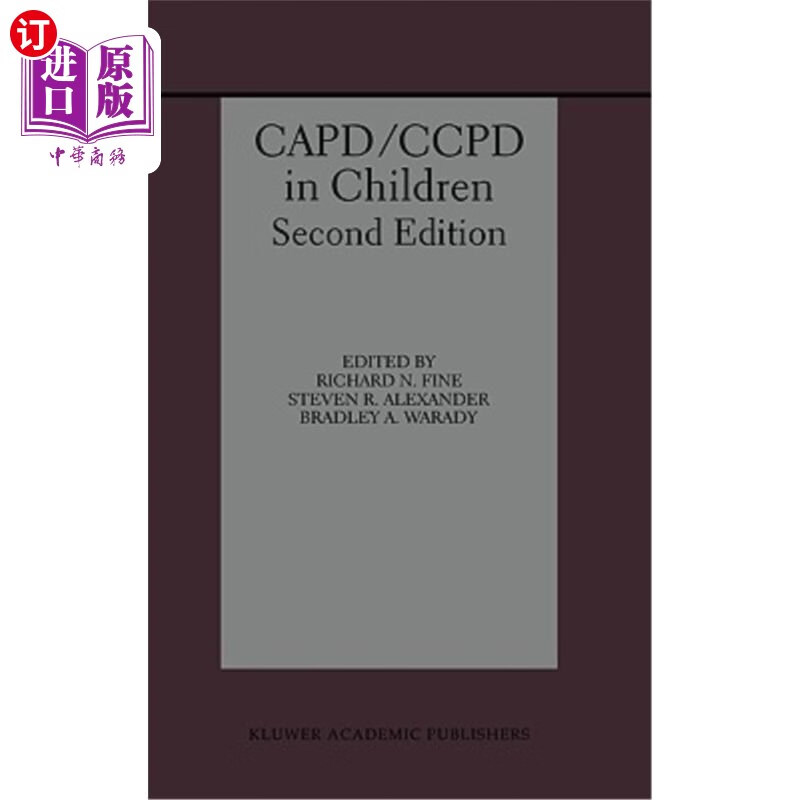 海外直订医药图书capd/ccpd in children 儿童capd/ccpd