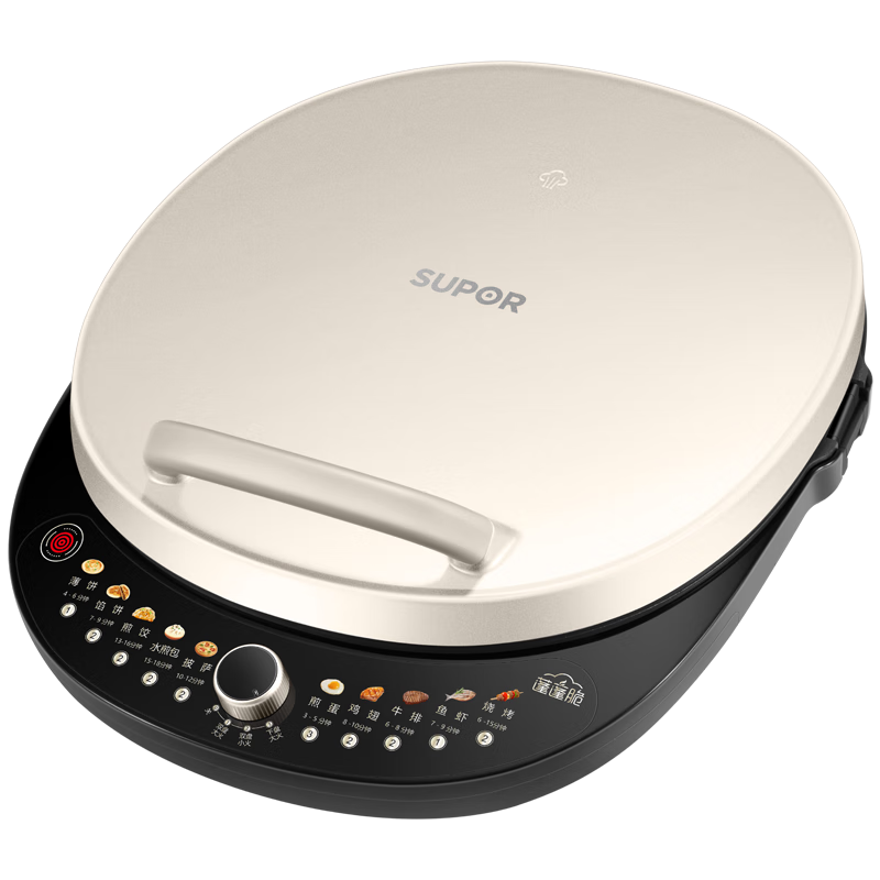 苏泊尔（SUPOR）电饼铛家用 双面加热 煎烤机烙饼锅煎饼铛36mm加深34cm加大升降烤盘 早餐机电饼档 JT34AQ876