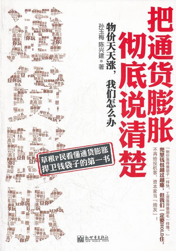 把通货膨胀说清楚 金融与投资 孙玉梅，陈兴建著 新世界出版社     97875104249