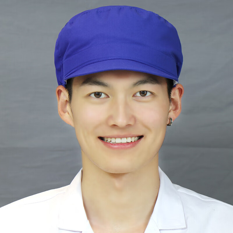 勤思路防尘帽子男女工人食品厂车间帽厨房厨师防掉头发工作帽劳保工装