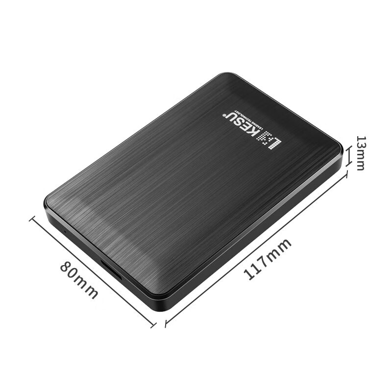 科硕 KESU 移动硬盘加密 1TB USB3.0 K1 2.5英寸时尚黑外接存储文件照片备份