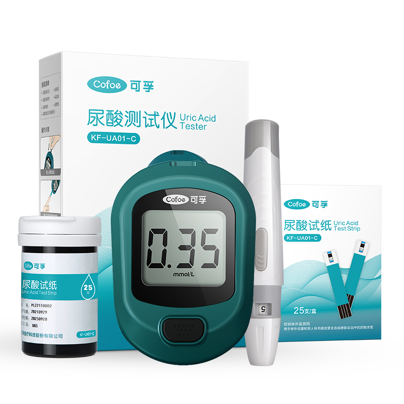 可孚尿酸测试仪家用检测仪精准医用测尿酸分析仪器只测尿酸试纸 (仪器