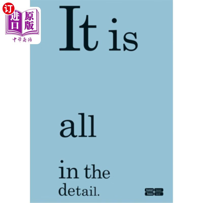 海外直订it is all in the detail: a publication with students and