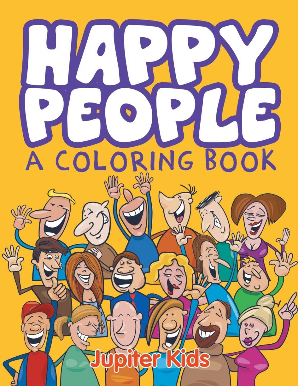 【预售按需印刷】happy people (a coloring book)