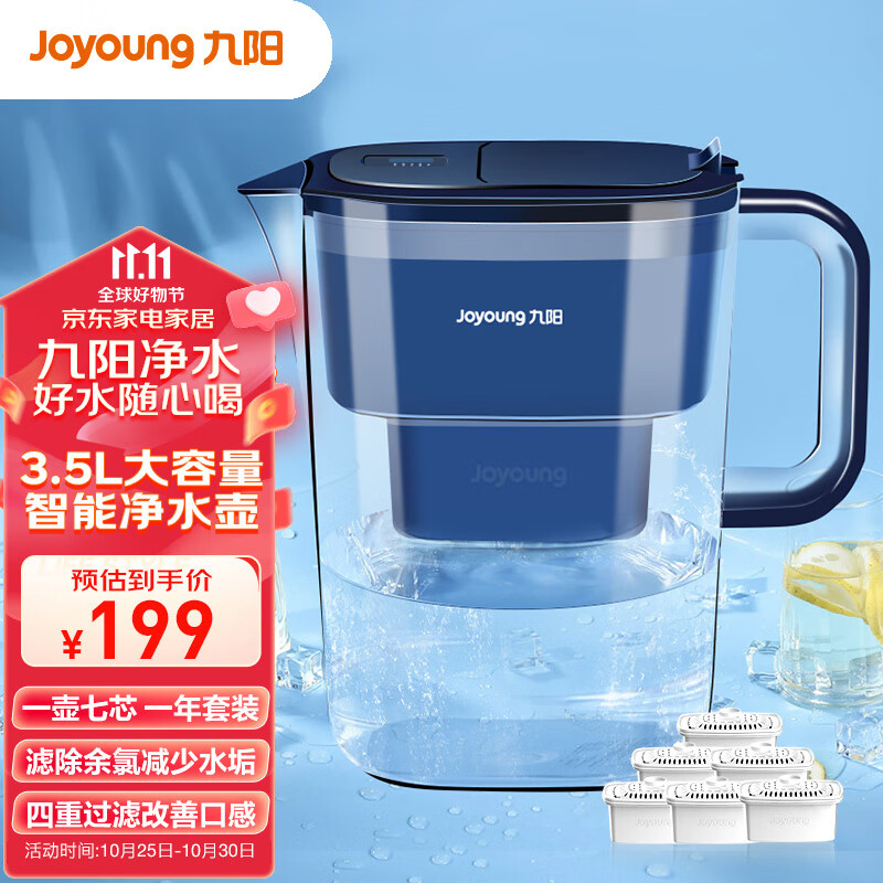 九阳（Joyoung）滤水壶 过滤净水器 家用净水壶 JYW-B05（1壶7芯套装）高性价比高么？