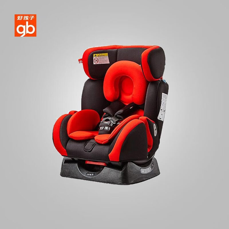 好孩子（gb）儿童安全座椅0-12岁儿童安全座椅宝宝安全座椅 红黑色