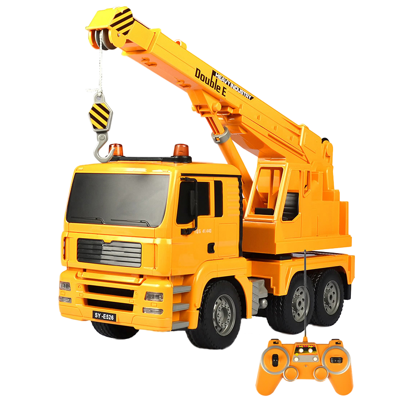 雙鷹 遙控工程車(chē)充電電動(dòng)大吊車(chē)汽車(chē)可充電仿真起重機卡車(chē)勾車(chē)拖車(chē)模型男孩兒童生日禮物玩具 516-001