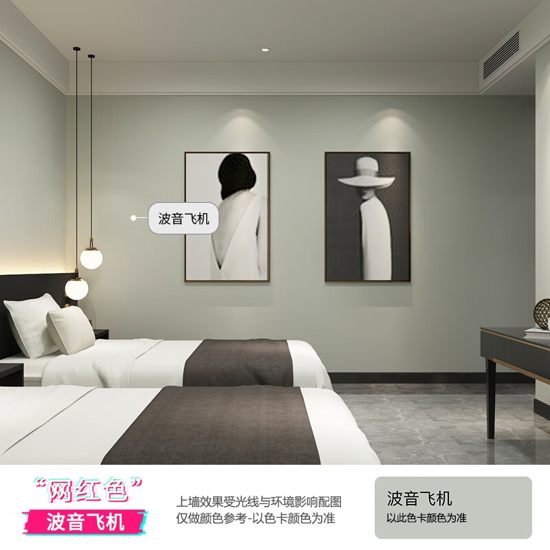 室内墙面漆自刷净味环保水性漆翻新改色防水彩色油漆涂料 波音飞机