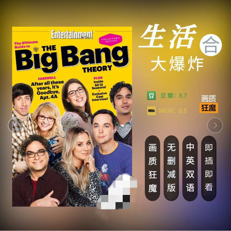 64g 生活大爆炸全季度1-12季