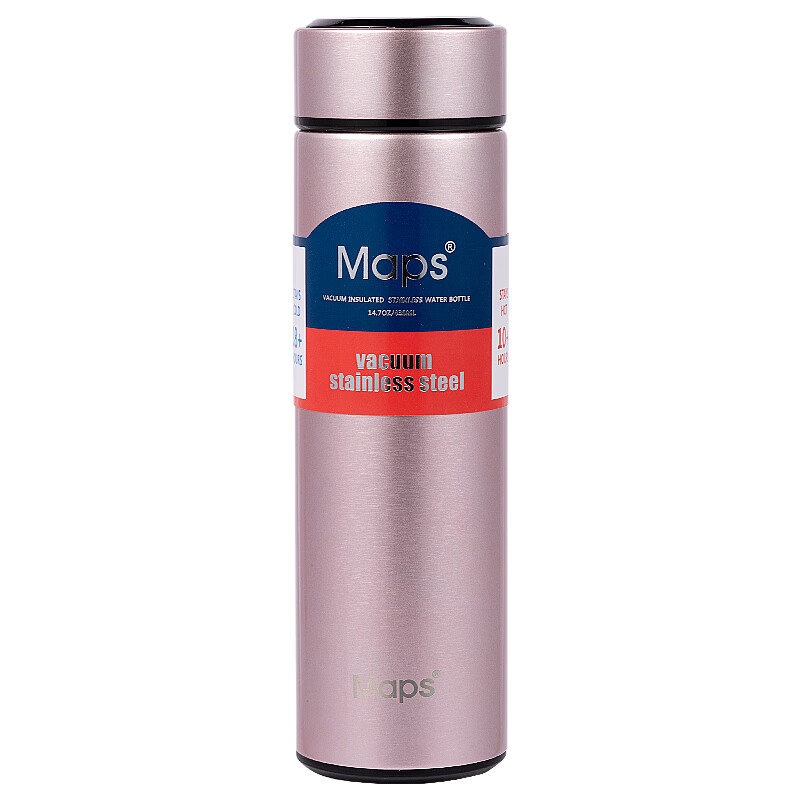 maps智能温度显示保温杯男女保冷便携不锈钢真空过滤网茶隔商务办公杯