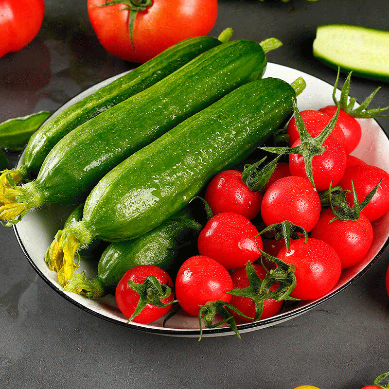 伯贤圣女果小黄瓜5斤组合装当季新鲜水果蔬菜小番茄西红柿