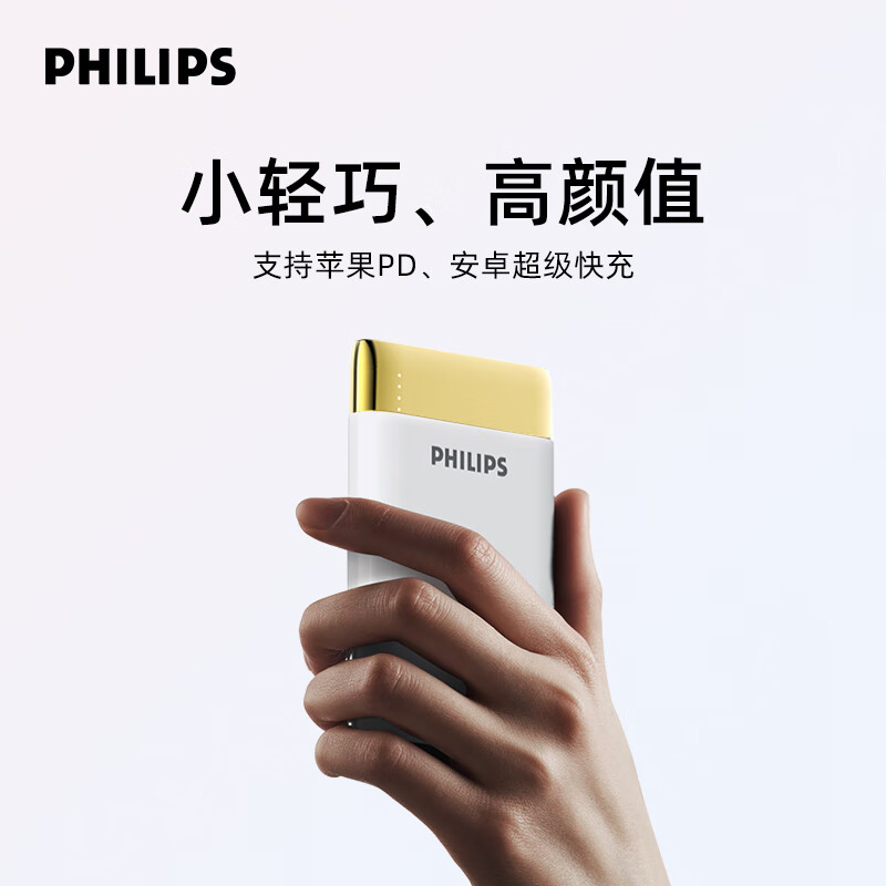 飞利浦(philips)车用充电宝 便携小巧适用于小米华为快充苹果13专用官