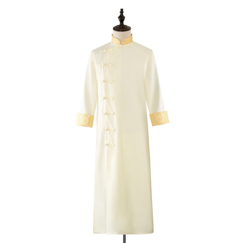 conwhd 大褂相声演出服男中式复古装宽松民国风伴郎服装立领长衫长袍