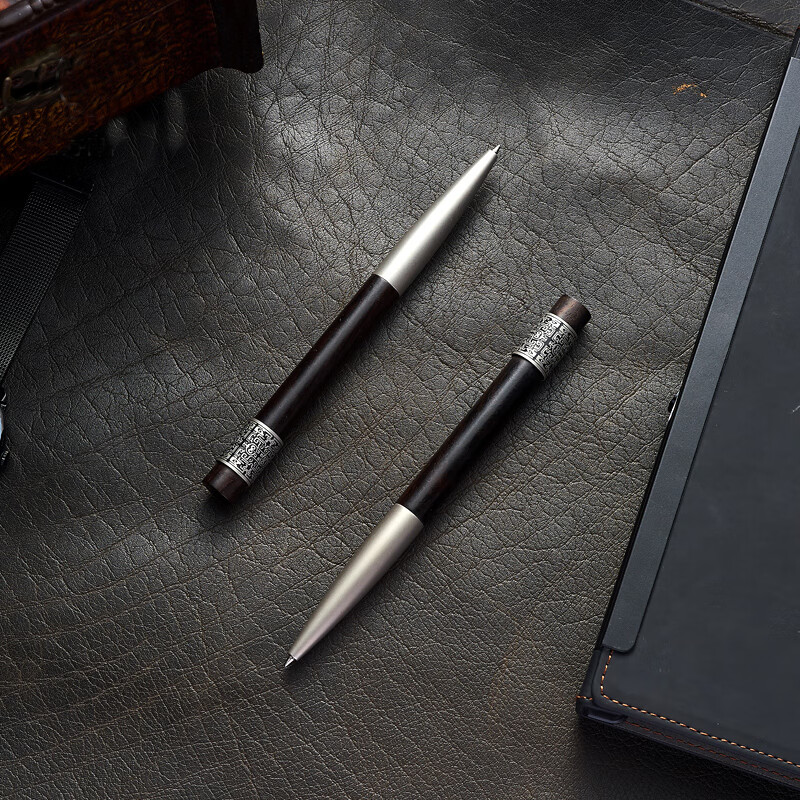 笔下轮回木签字笔 特色转经筒舒压书写笔商务男士用写字签名生日礼物