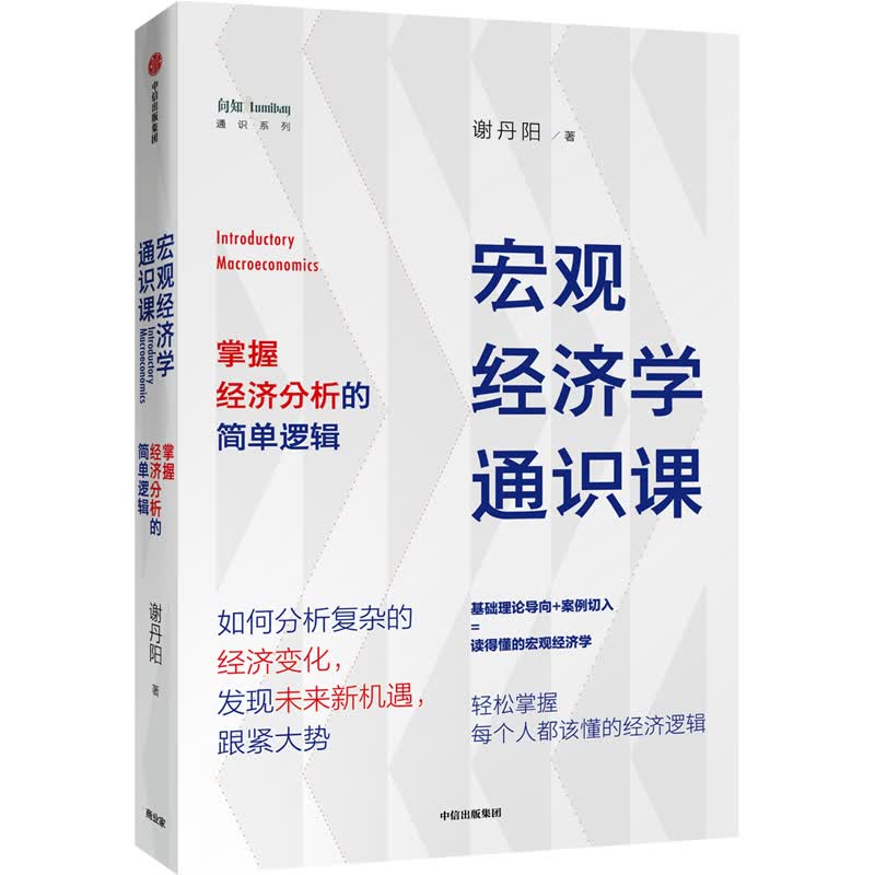 宏观经济学通识课 掌握经济分析的简单逻辑 香港科技大学 经济学博士谢丹阳 著 中信出版社图书
