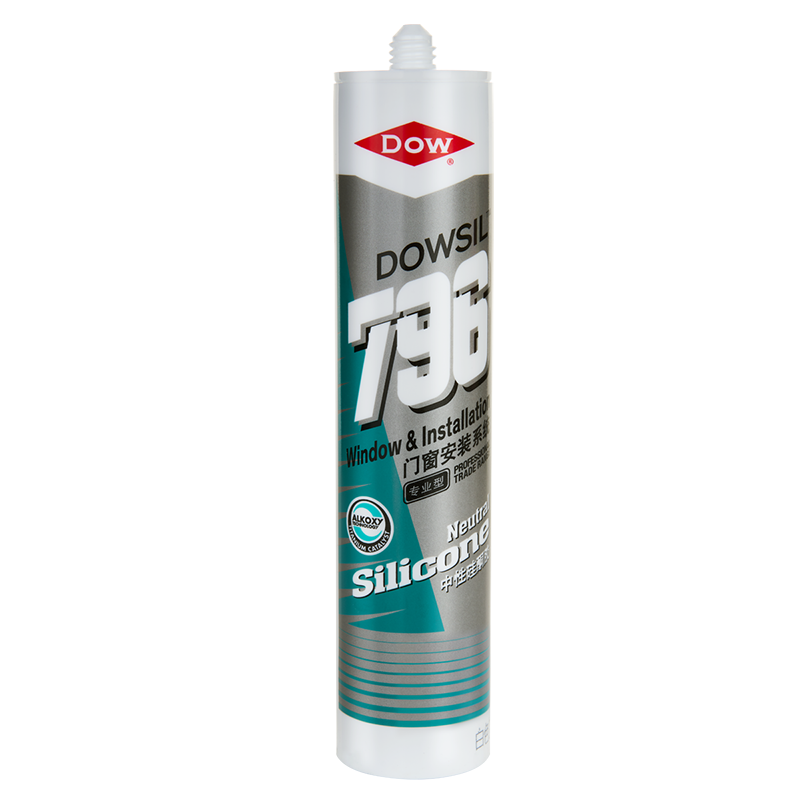 陶熙（DOWSIL）道康宁玻璃胶796门窗安装密封胶中性防水耐候胶收边美容胶结构胶 796T 耐候胶 整箱（24支半透明）