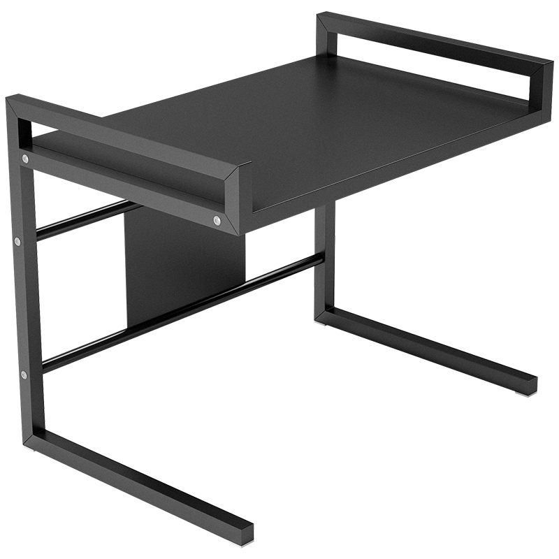 炎恩厨房桌面置物架家用伸缩微波炉烤箱置物架厨房多层电饭煲收纳储物架微波炉置物架 白色U型