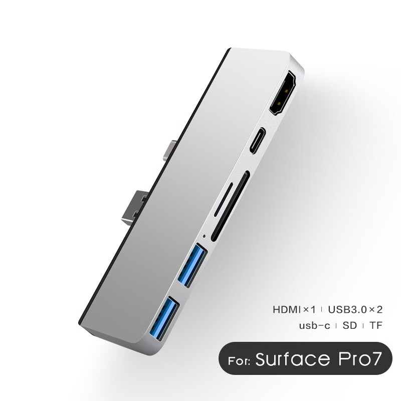 surface pro5接口图解,surfacepro6接口图解 墨一 微软笔记本扩展坞surface pro4/5/6/7/x拓展坞loptop2投影go视频