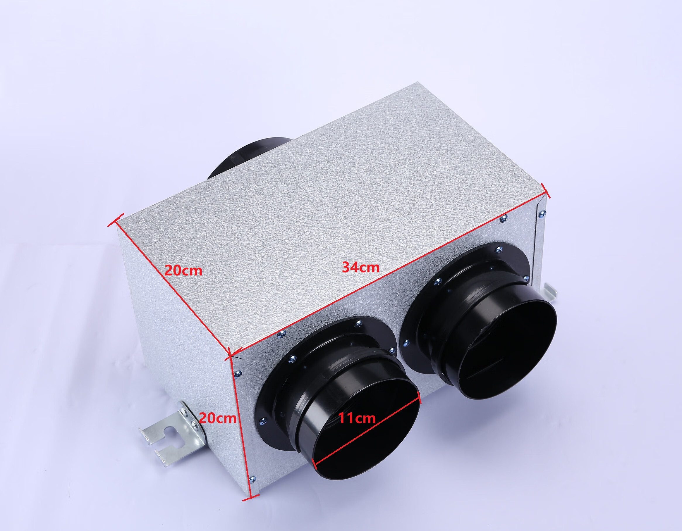 分风箱 新风pe管分风箱150一分二pe一分六风箱金属新风静压l 150分110