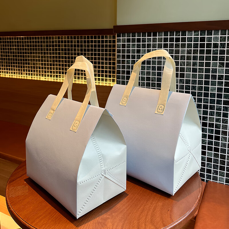 定制外賣帶燒烤無(wú)紡布定制保溫保冷袋手提袋子鋁箔打包做logo批發(fā) 淺蘭 50個(gè)特大號(hào)30*30*20CM