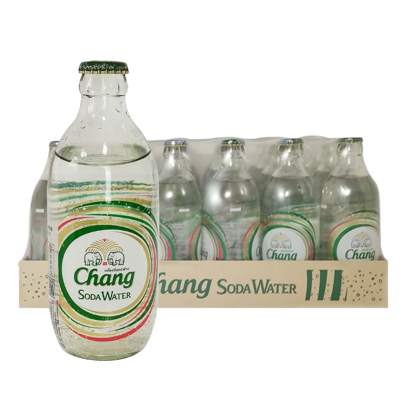 泰象 泰国原装进口（Chang）苏打水325ml*24玻璃瓶含气苏打碱性水整箱 原味 325ml*24 玻璃瓶