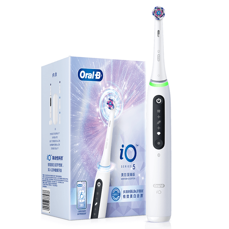 Oral-B 欧乐-B iO5 电动牙刷 白色 刷头*2