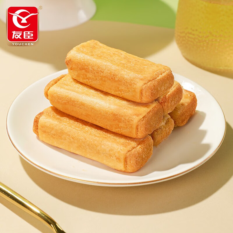 友臣 肉松饼500g休闲零食蛋糕面包糕点小吃早餐办公室下午茶饼干 友臣肉松棒500g散装